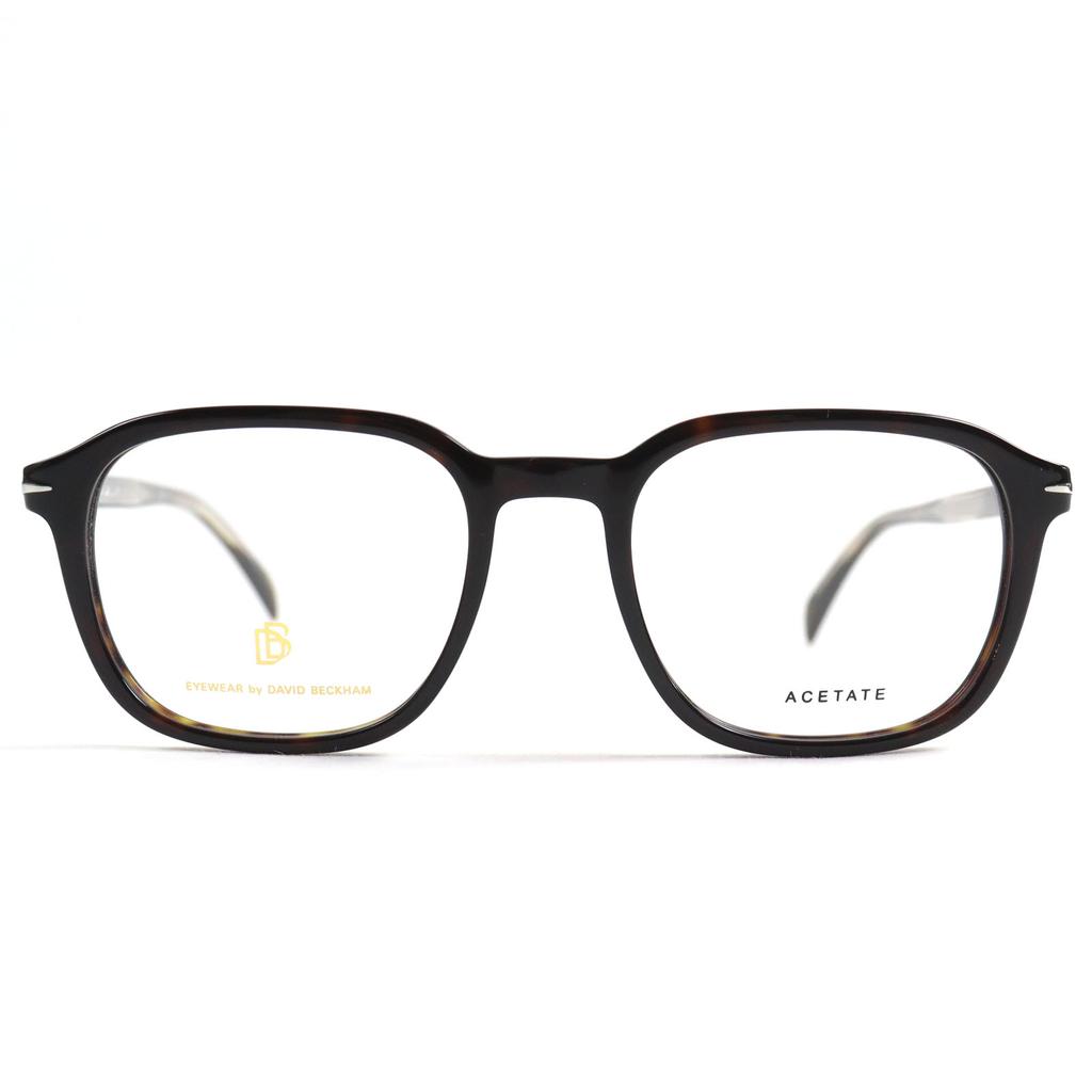 Pristine EYEWEAR by DAVID BECKHAM Glasses DB Monogram Engraved Rectangle Shape End Tip black mens DB 1084 Used