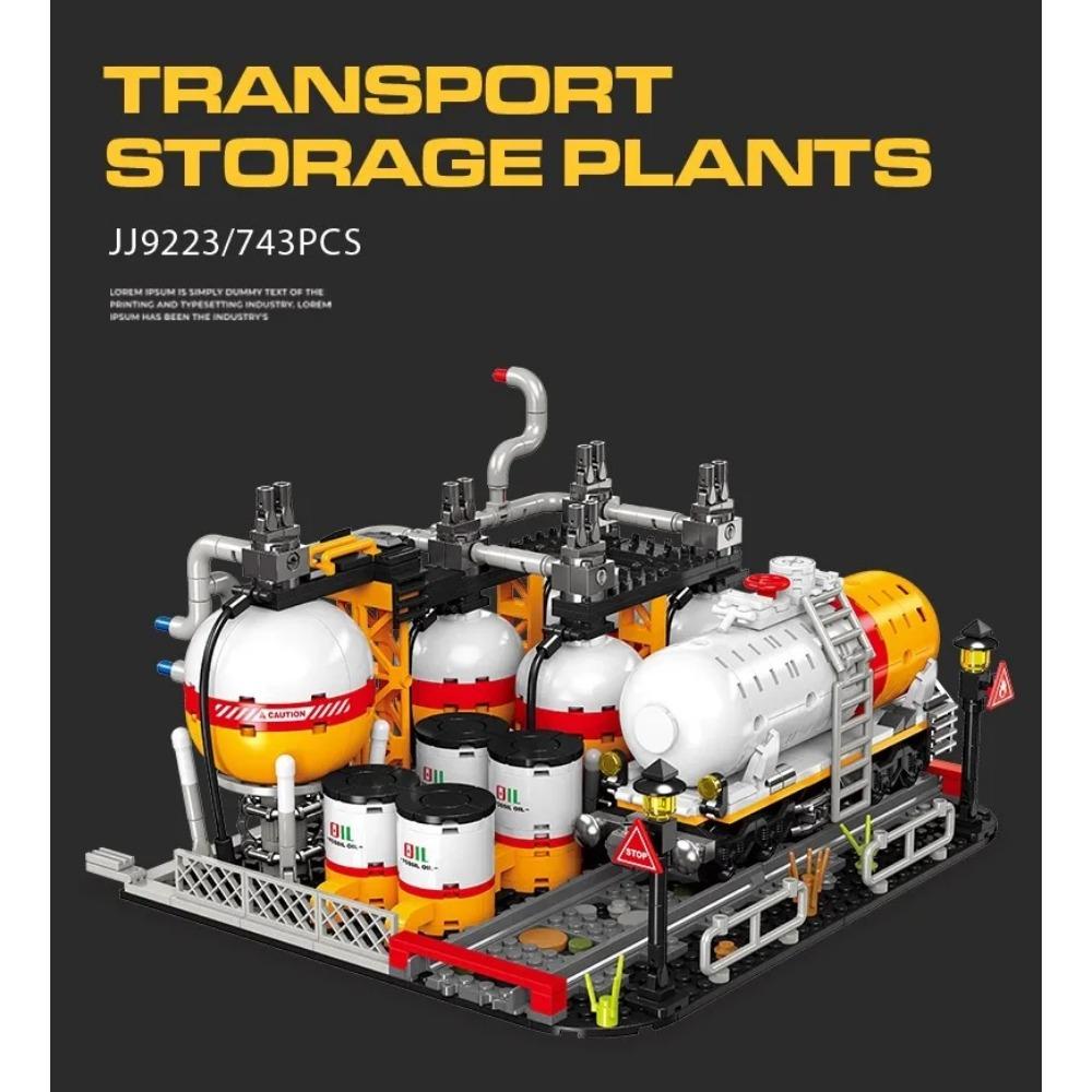 

MOC Топливный бак Конструктор Винные бочки Контейнер для товаров Кирпичики для вилочного погрузчика Игрушки Подарок для мальчиков