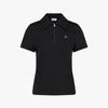 FAIRLIAR GOLF Big Collar Slim Fit Zip-Up T-Shirt (Black)