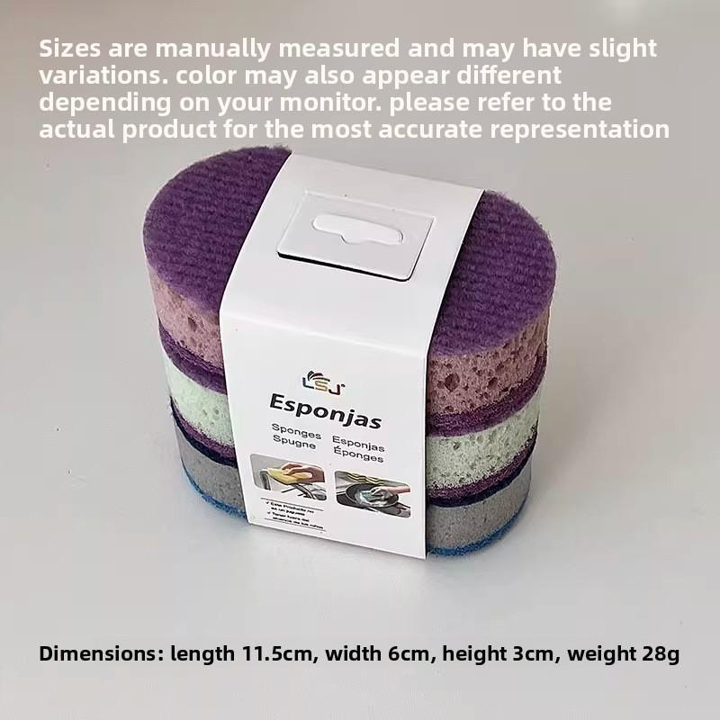Extra-thick, High-density, Dual-sided Multi-purpose Kitchen Dishwashing Sponge