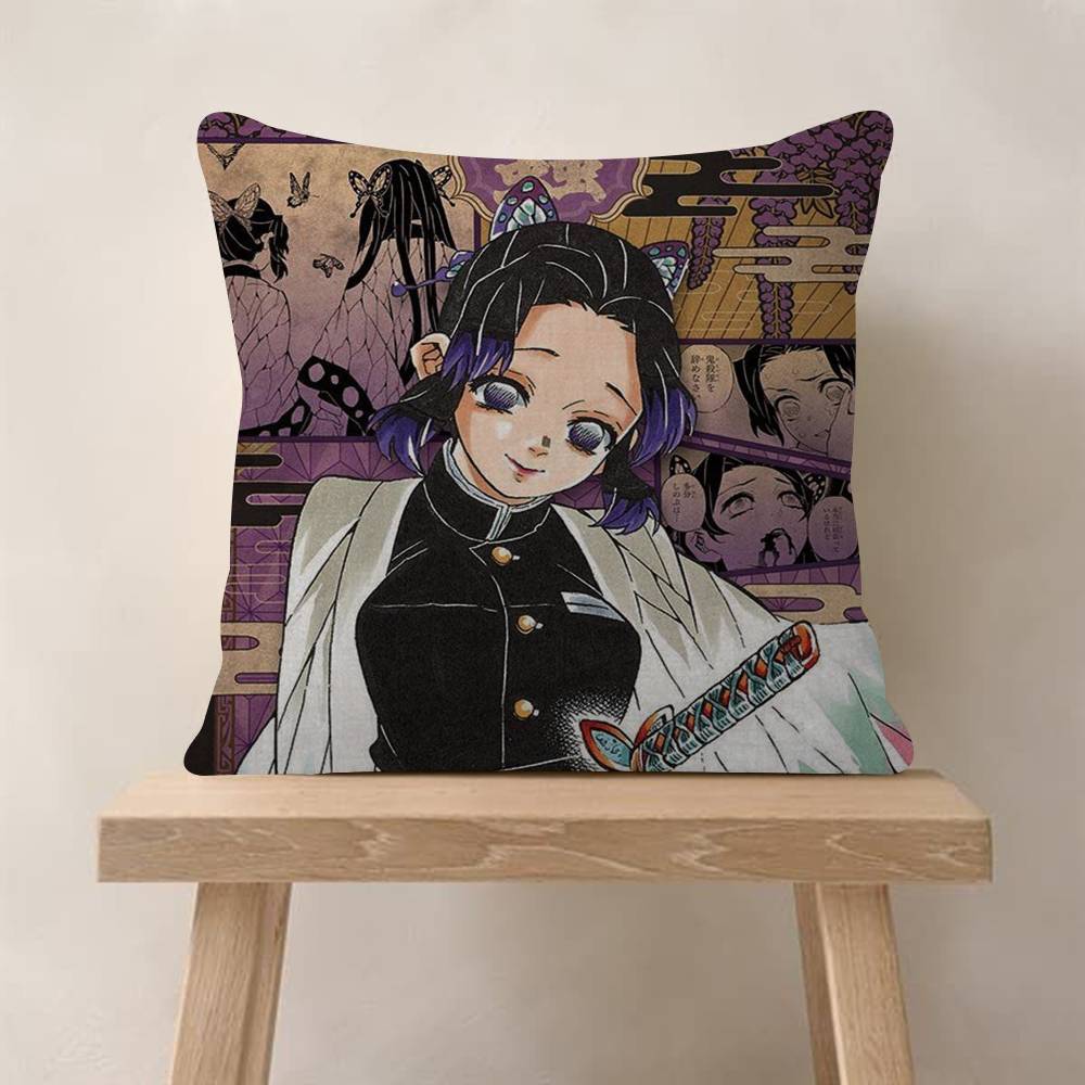 Cute KKocho ANIME Shinobu  Pillow Gift Home Office Decoration Pillow Bedroom Sofa Car Cushion CoverPillow Case