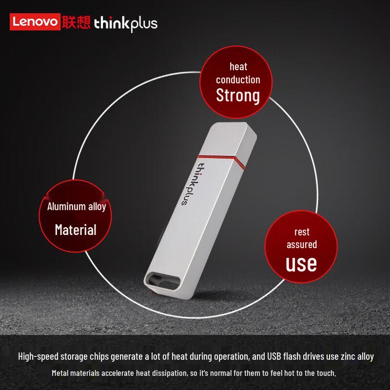 Lenovo Thinkplus TU100 Pro 512GB USB 3.1 Solid State Flash Drive