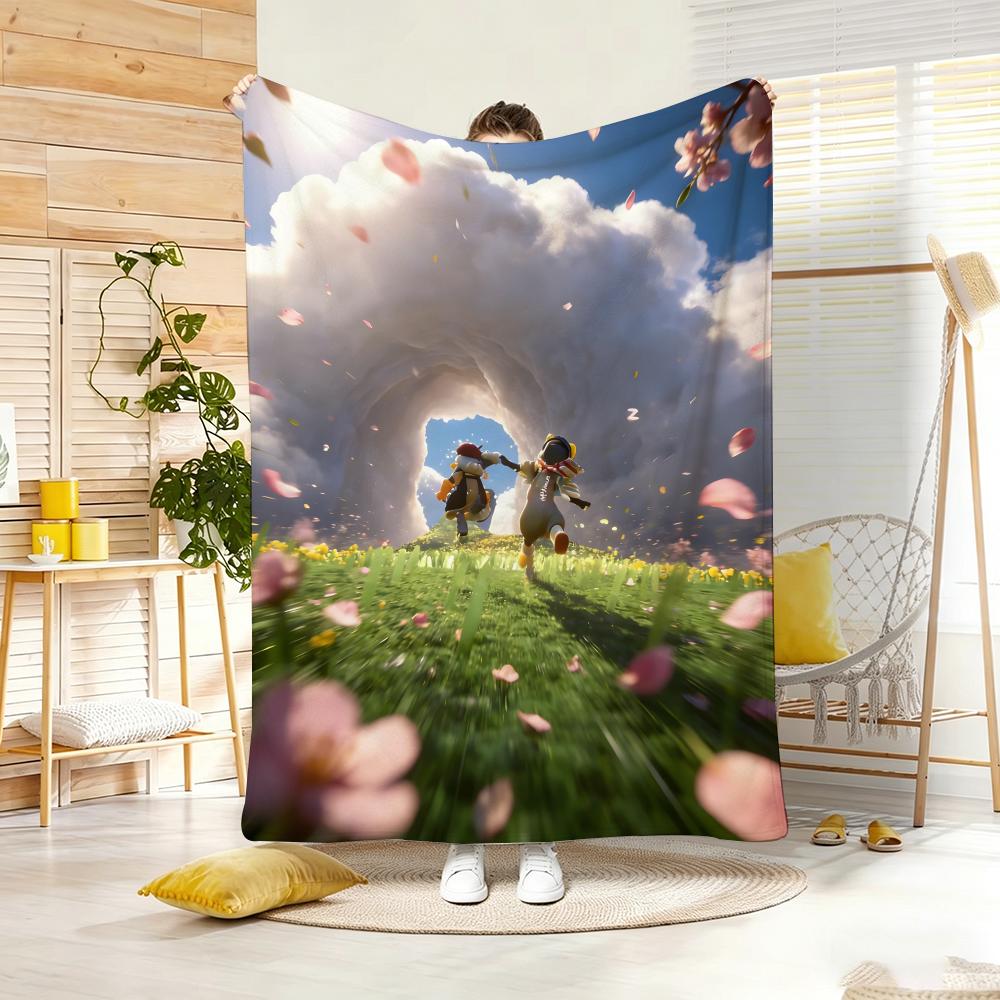 Game S-Sky Children of the Light Throw Soft Warm Throw Blanket for Bedroom Living Room Bed Travel Camping Picnic Gift