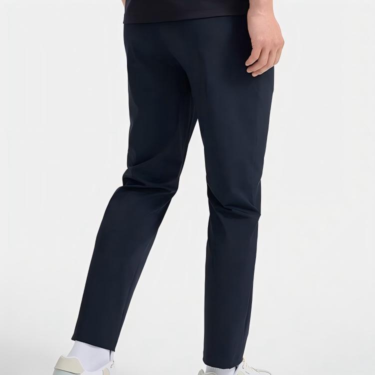 Fila 2023 Spring New Basic Simple Straight Leg Sports Casual Pants Knitted Sports Pants Men Bottoms Deep-Black F11M327603FBK