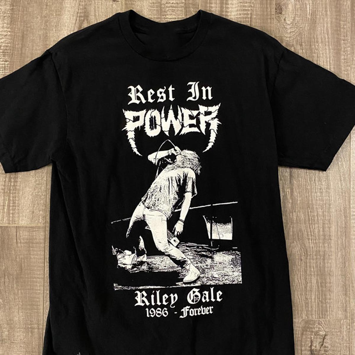 Riley Gale rest in Power Trip band T-shirt black Unisex S-5Xl 91 M