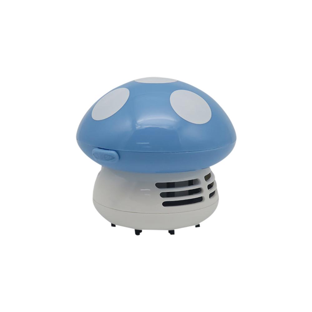 Mini Handheld Cartoon Mushroom Vacuum Cleaner Desktop Decor Biscuit Crumbs Hair Cleaner Gift New
