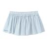 2025 Spring Women's European & American Striped High-Waisted Shirt with Shorts/Skirt Combo