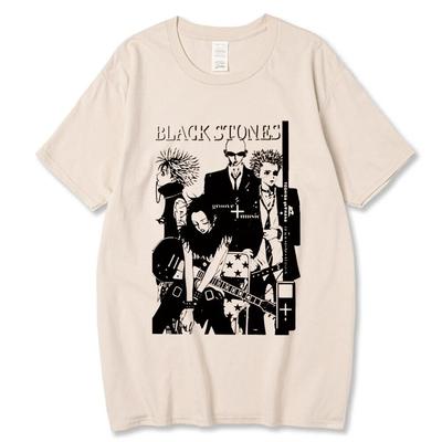 Black Stones NANA Osaki Vintage T-shirt Gift Idea Unique Cotton Unisex T Shirt New Tee Tshirt Womens Tops Unisex