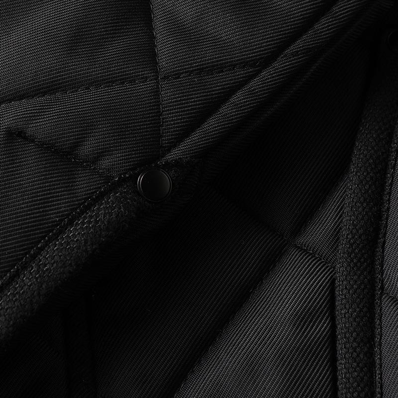 Men's Plus Size Quilted Diamond Pattern Cotton Jacket, Autumn/Winter 2025