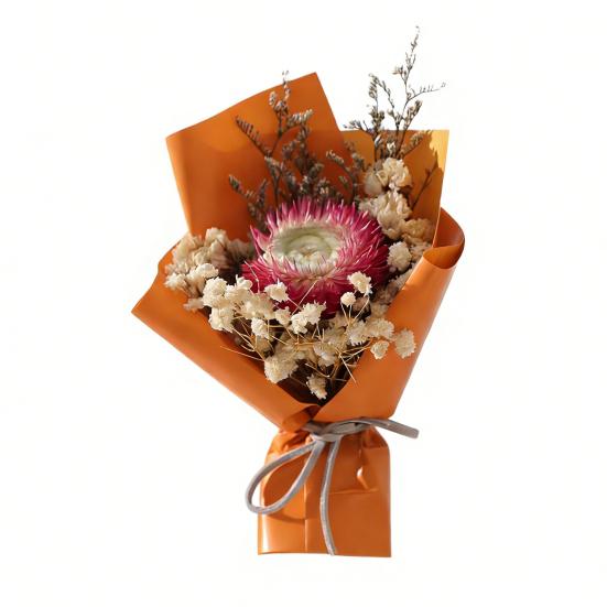 Mini Dried Flower Bouquet Dry Babysbreath Rose Decoration Small Floral Bouquet Romantic Valentine’s Day