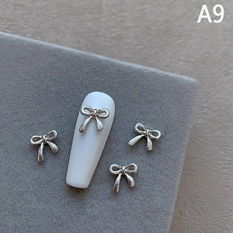 10 Stück Nail Art Charm Glänzende Nageldekoration Glitzer Nagel Maniküre Zubehör Bowknot Schmetterling Nail Art Dekorationen Teile