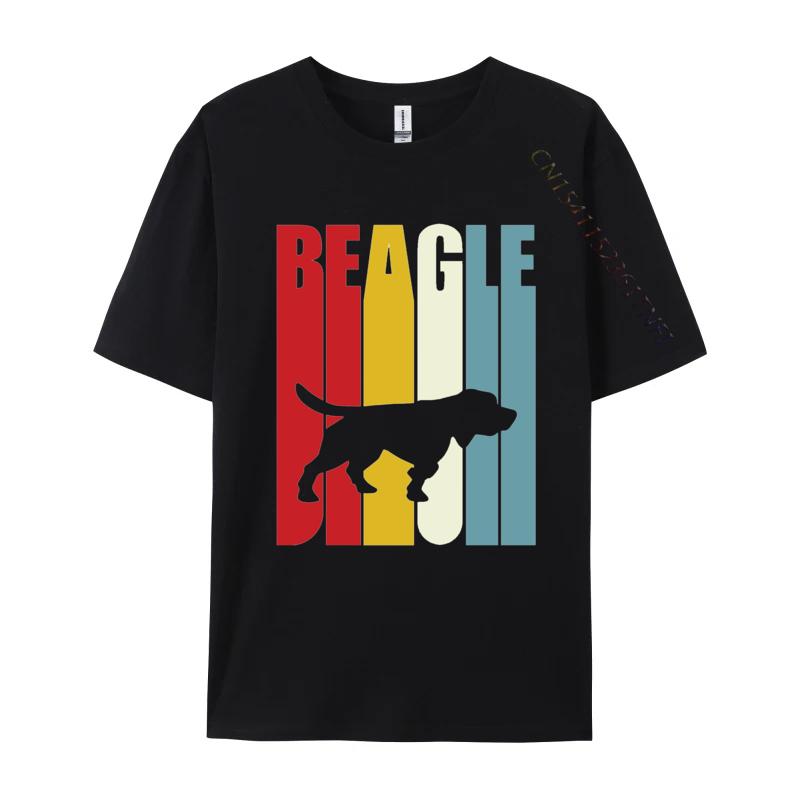 Beagle Crossing Tshirt Unisex Tops Clothes Cotton Fitted Tee Shirts Male Tshirt Guys Tshirt Fast Shipping