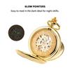 TREEWETO Men's Mechanical Skeleton Pocket Watch Roman Numeral Dial Gift Box Chain