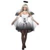 Womens Cosplay Costume Set S-XXXL Halloween Vampire Dark Angel Ghost Bride Game Stage Outfit