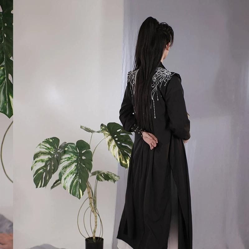 Chiński Styl Piosenki Hanfu Dla Mężczyzn I Kobiet, Wiosna I Lato Życie Codzienne, Przystojny Strój Rycerski Z Haftem