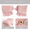 2pack Flexible Finger Movement Gloves Cold Weather Knitted Gloves Child Gloves for Daily Use