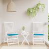 Garden Chair Cushion 2 Pcs. Blue 50x50x4 Cm Oxford Fabric