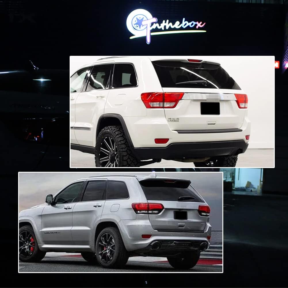 GTINTHEBOX Red Lens Rear Bumper Reflector Light Lamp Compatible with Jeep Grand Cherokee 2012-2018, Patriot 2013-2017, Compass 2011-2016,Dodge