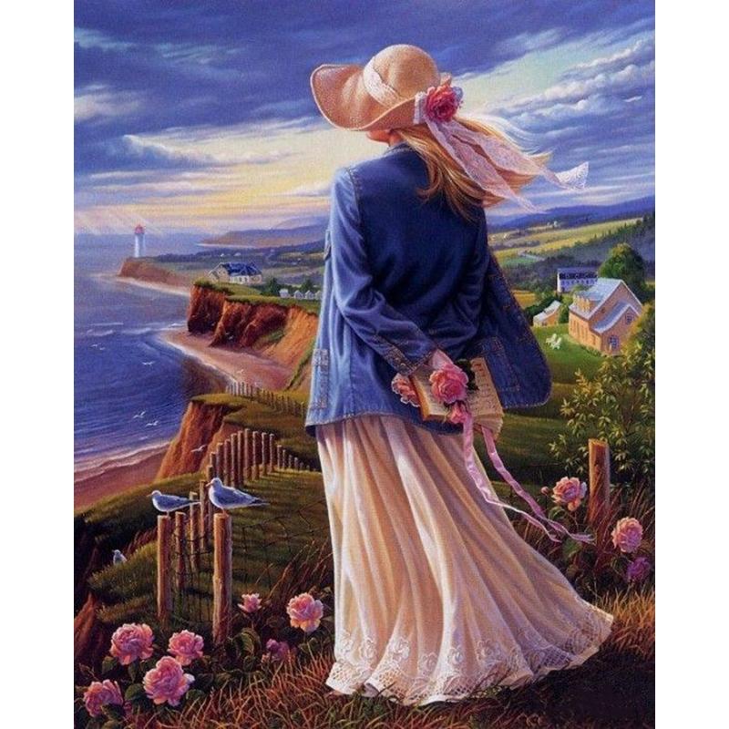 DIY 5D diamantmaleri helrundt borekorsstingsett Diamantbroderi Religion Mosaikk Portrett Hjemmedekor Veggkunstgave