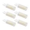 6PCS 77LED G9 Light Bulb 9W Small Ceiling Lamp Bulb 3 Light Color Wall Lamp Bulb for Home