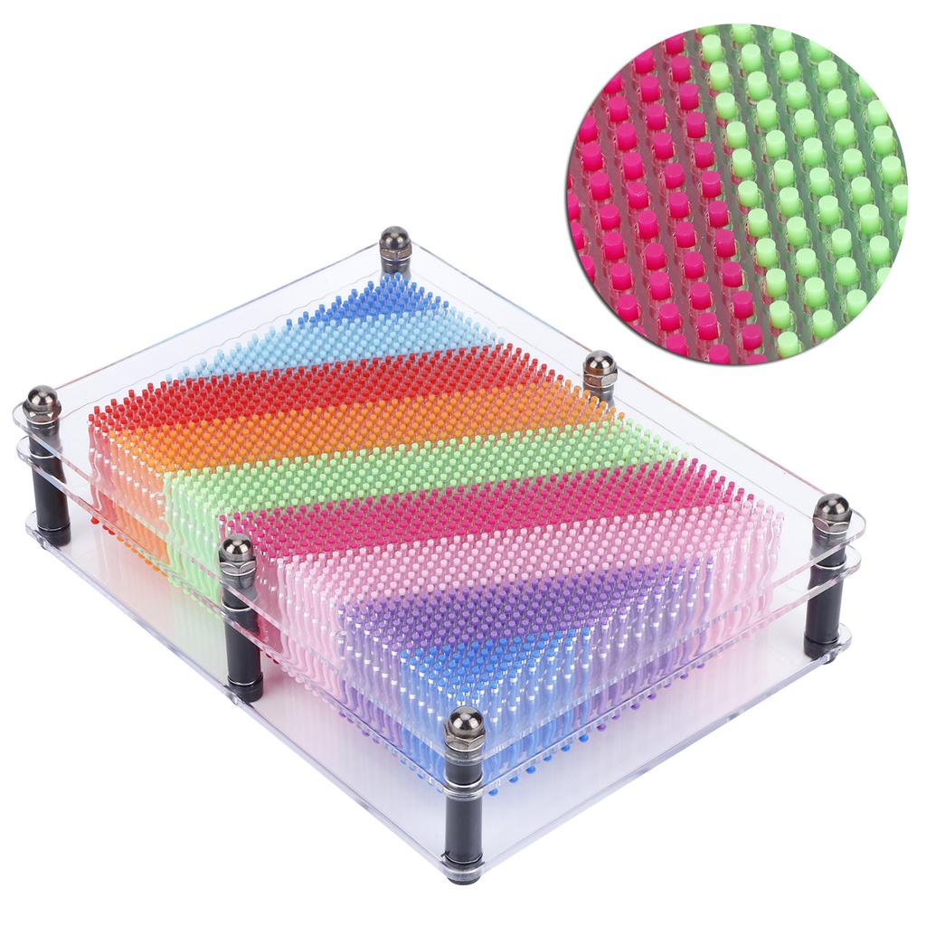 3?Dimensional Pin Art Board Toy for Sculptures Children Adults Learning Gift Educational Toy
