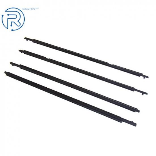 For Toyota Corolla 2009-2012 4Pcs Weatherstrip Window Moulding Trim Seal Belt