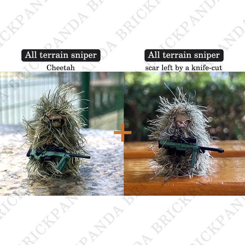 Military Series Soldier Figures Building Blocks SWAT Army Special Force Sniper Camouflage Clothes Ghillie Suit Games Bricks Toys