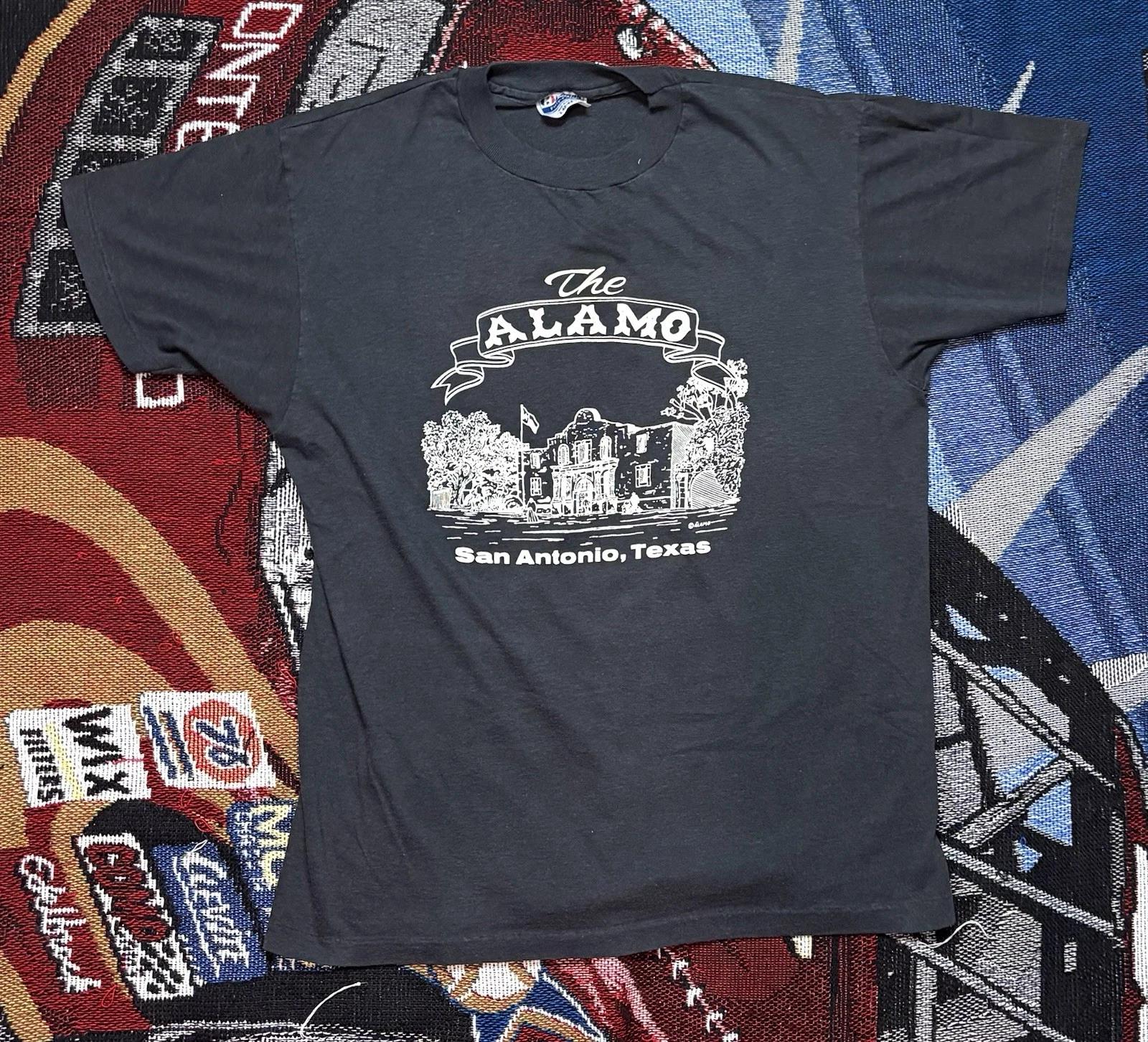 Vintage The Alamo Shirt Large 80s 90s San Antonio Texas 50/50 Travel Vacation 2XL
