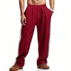 Men's Pants Men's Loose Side Stripe Wide Leg Straight Men's Sweatpants