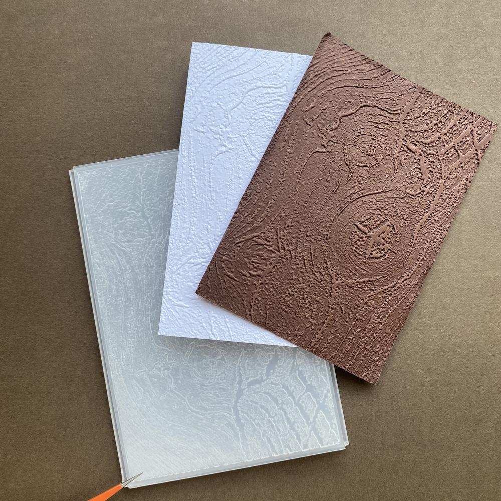 3D Plastic Embossing Mold Template for DIY Journal Stamps
