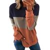 BITCED Women's Fashion Casual O-Neck Long Sleeve Blouses & Shirts