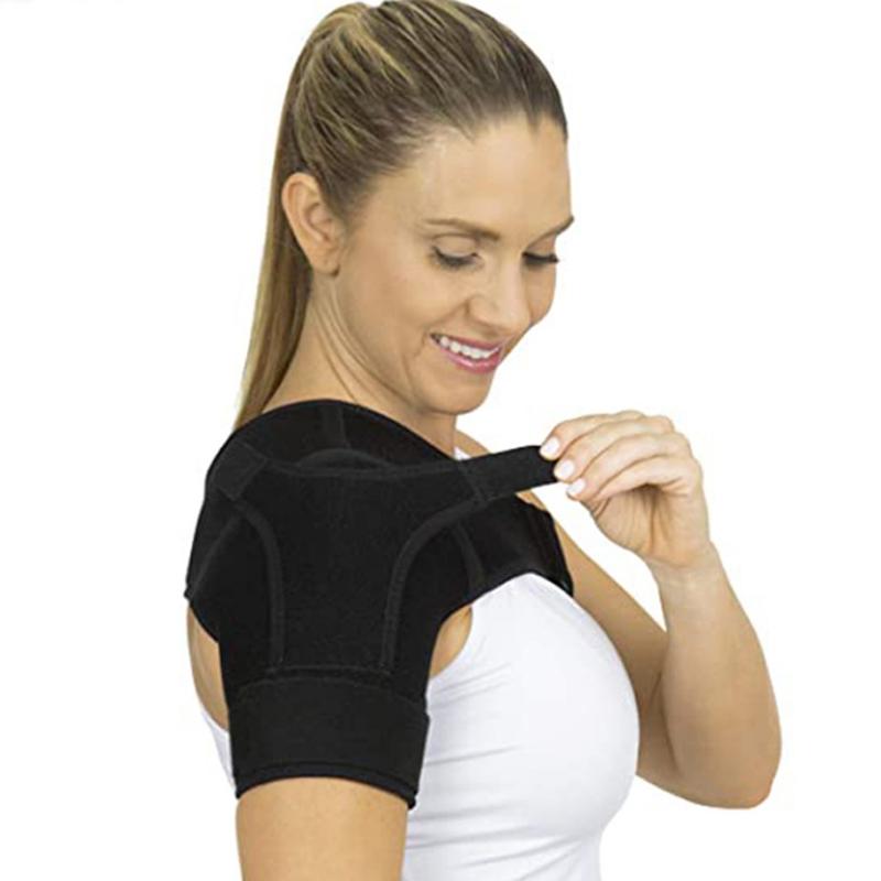 Adjustable Gym Sports Care Single Shoulder Support Back Brace Guard Strap Sports Shoulder Protection Shoulder Strap Men & Women