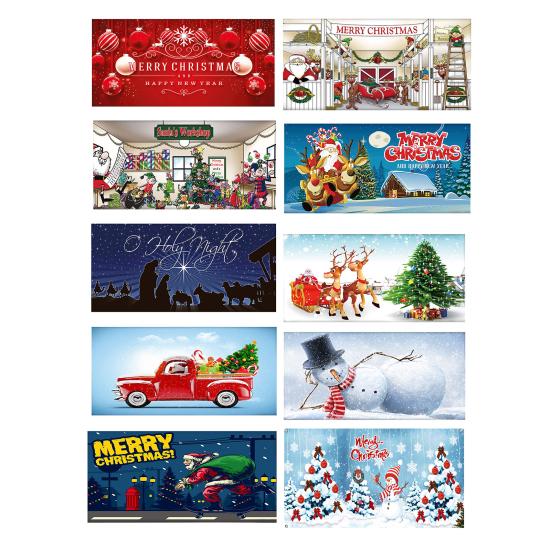 Christmas Garage Door Cover Large Christmas Banner Backdrop Decoration for Indoor Outdoor Garage Door Gate Party Wall Decor