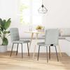 Dining Room Chairs 2 Pcs Light Grey Velvet