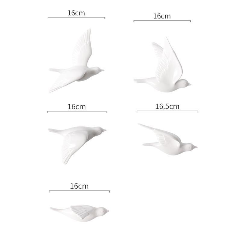 Golden Bird Wall Decoration Background Wall Simulation Bird Suspended Structure Pendant Hanging Decoration Home Decoration