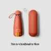 Cartoon Mini Sun & Rain Five-Fold Umbrella for Women - Portable, Sunscreen, and Dual-Use