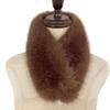 Kunstpelzschal Fuchspelz-Kragen Schal Nackenwärmer Damen Kunstfuchs-Pelzkragen Schal Dicker Plüsch Schalkragen Damen Winter-Umhänge