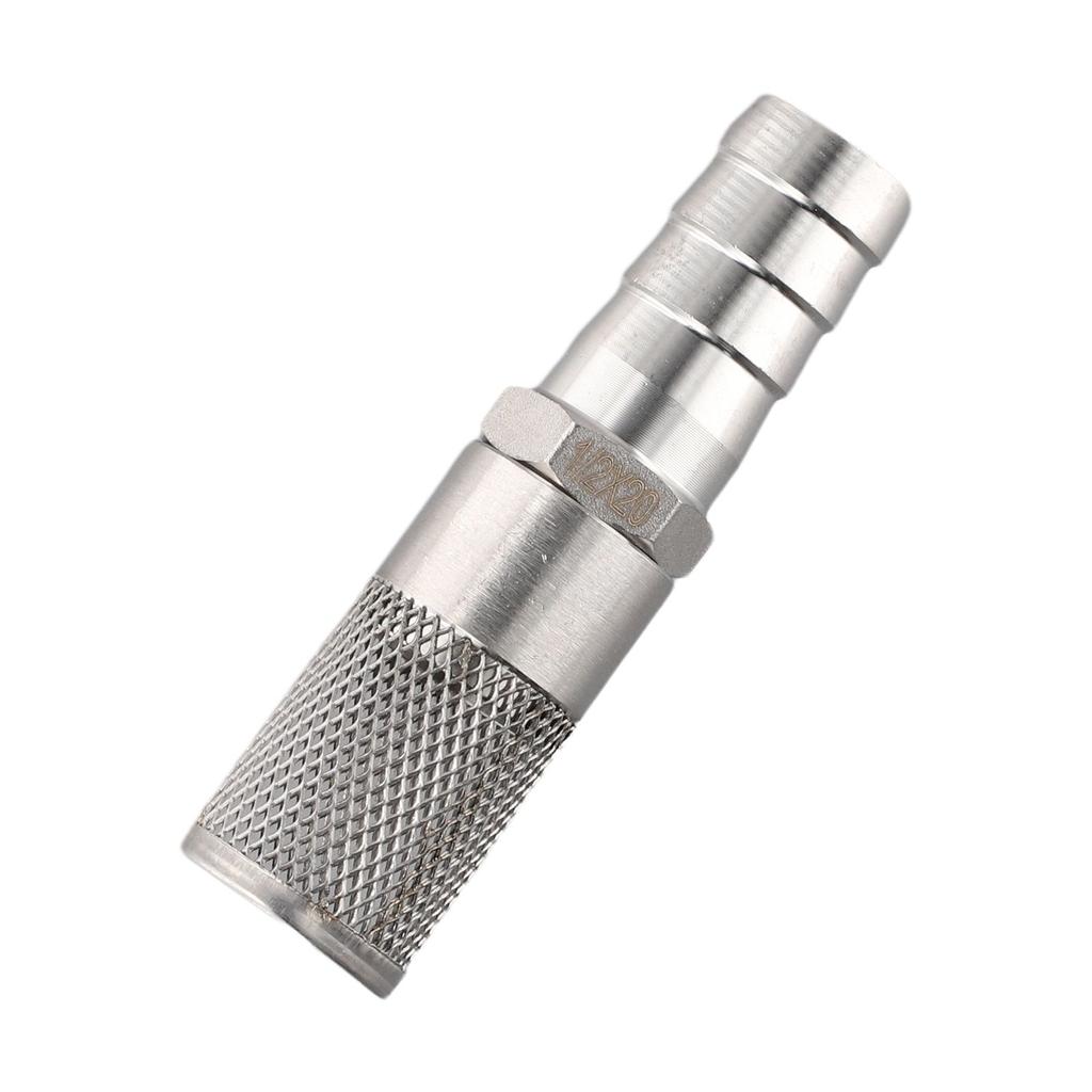 3/4 Inch (19-20mm) Stainless Steel Hose Barb Mesh Strainer For Fuel Gas Air Compressor And Pump Line Applications