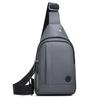 Sac de poitrine tendance pour homme, sac à main léger en tissu NYLON, sac à bandoulière élégant et décontracté pour homme