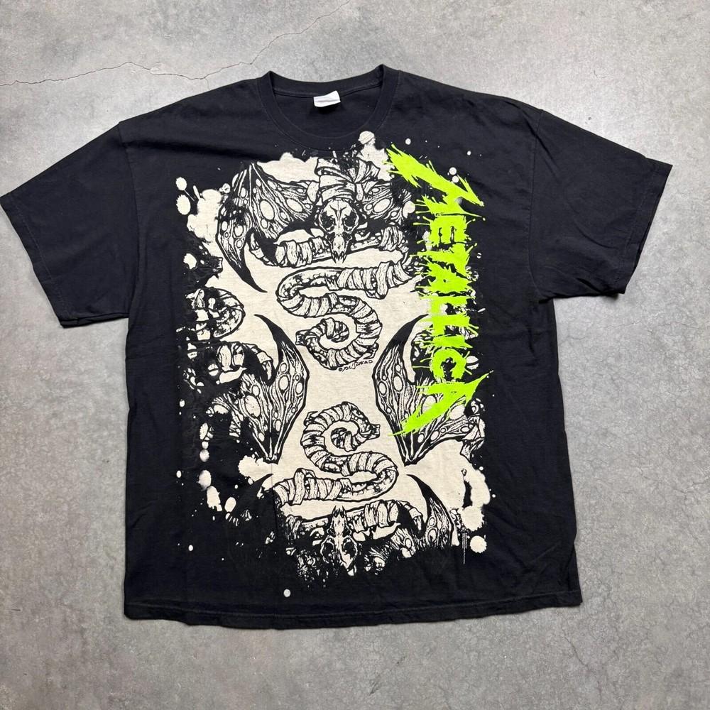 

Винтажная футболка Metallica Y2K Wherever I May Roam Rock Band Репринт S–4XL Унисекс S