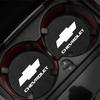 2Pcs Leather Car Coaster Anti-Slip Water Cup Mat For Chevrolet Cruze Malibu Colorado Suburban Equinox Blazer Trax Camaro Spark