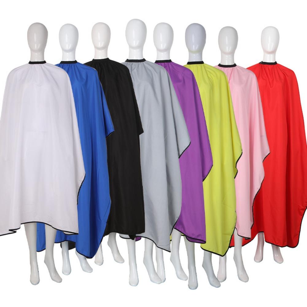 Professional Polyester Pongee Barber Apron Waterproof Colored Haircut Cover Salon Cape Salon