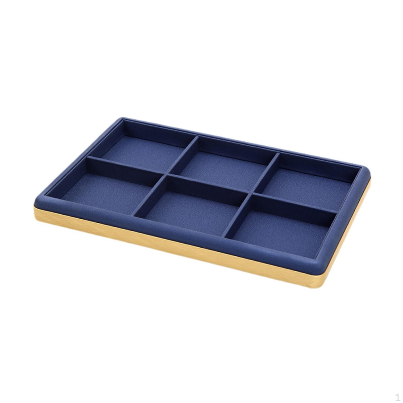 

Подставка для хранения браслетов, органайзер для колец, сережек, часов и браслетов синий