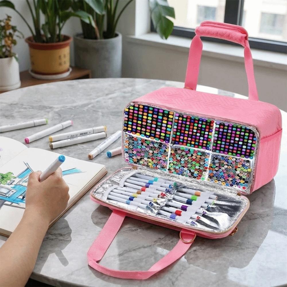 Waterproof Markers Storage Bag Large Capacity Stationery Bag Watercolor Pen Stationery Bag Office