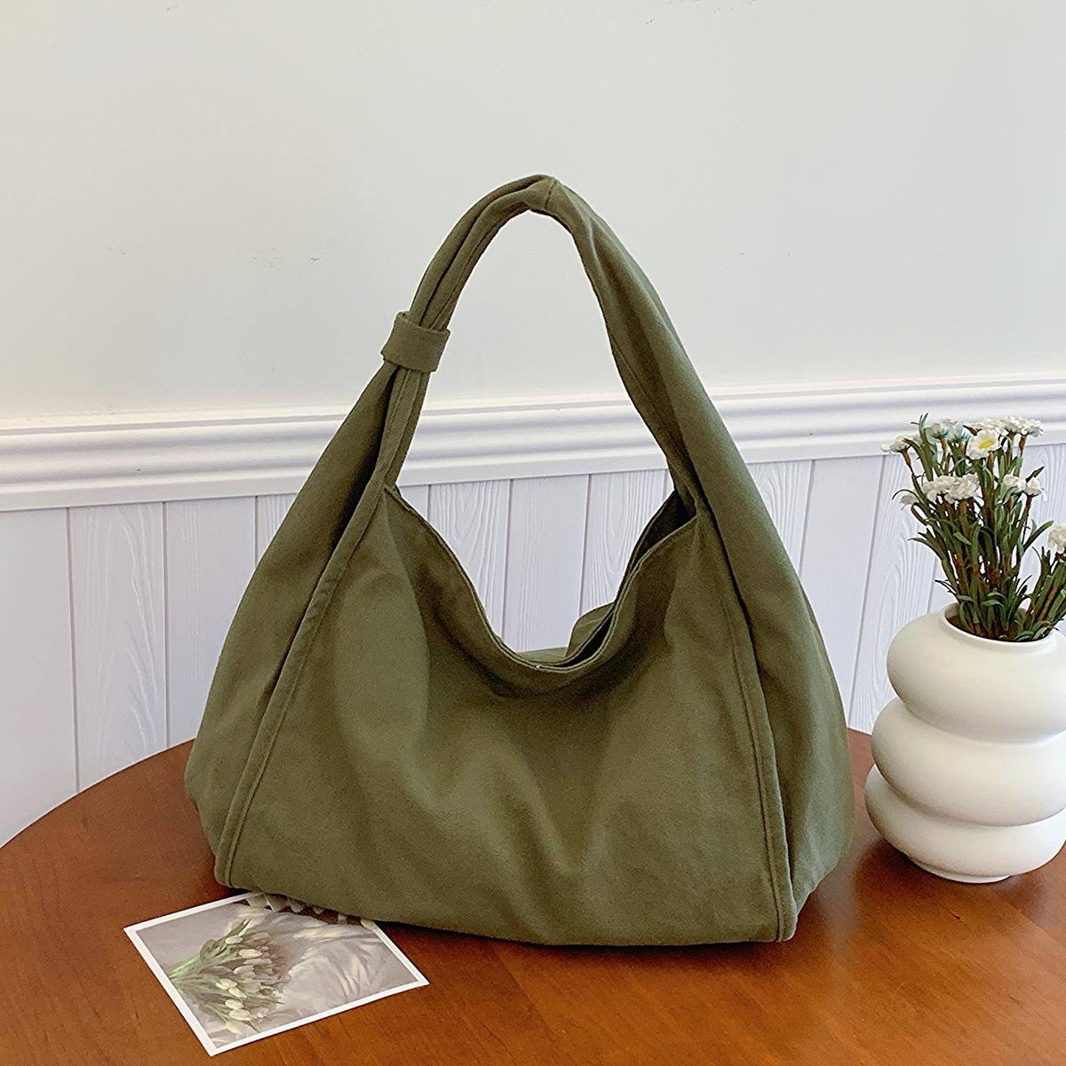 

Japanese Retro Canvas Bag for Women, Large Capacity Tote Bag for Commuting, Canvas Bag for Students, School Bag, Tote Bag for Shopping