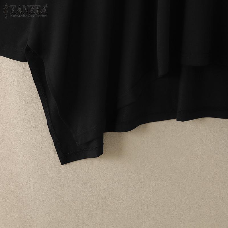 ZANZEA Bluză lejeră cu mânecă lungă, lejeră, pentru femei