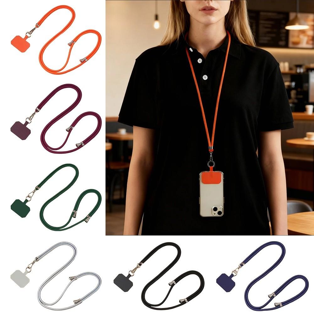 With Patch Phone Lanyards Adjustable Phone Strap Lanyard Universal Hanging Cord Strap  Outdoor