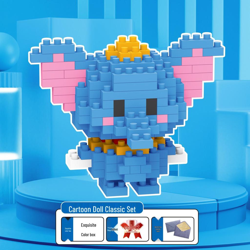 Figuras de Desenho Animado de Micro Partículas Compatíveis com LEGO - Brinquedo de Montagem Educacional para Crianças Caixa Surpresa Ornamentos