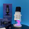 Microphone USB RGB à Réduction de Bruit pour Gaming, Streaming et Utilisation sur PC