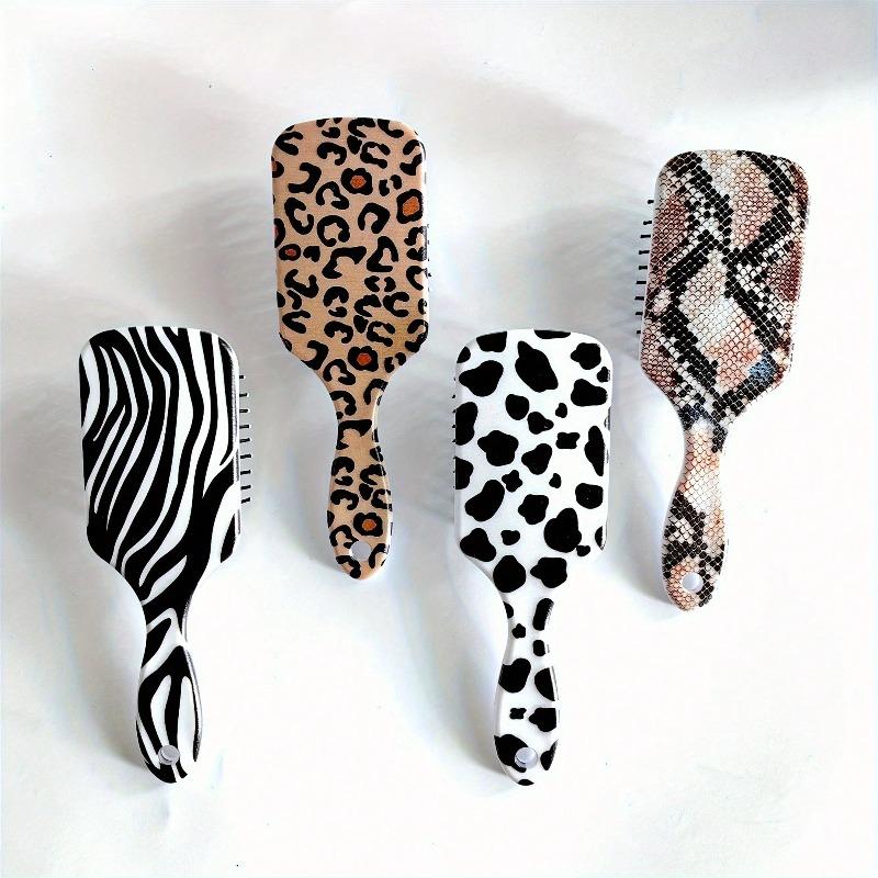 Small Size Comb! Animal Pattern Cow Print Leopard Print Zebra Print Snake Print Fashionable Hair Styling Smooth Hair Air Cushion Comb